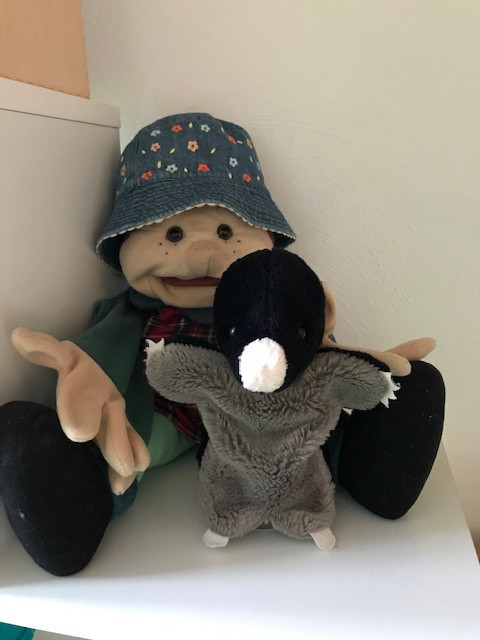Handpuppe Trulla und Ulfi